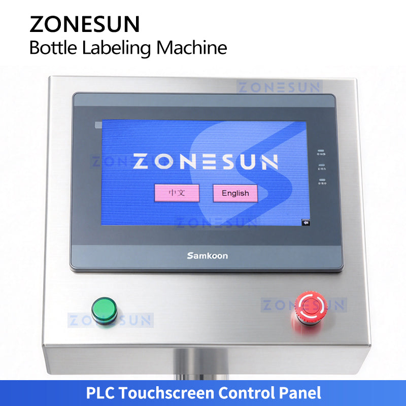 ZONESUN ZS-TB821 Automatic Round Bottle Jar Single Side Self Adhesive Sticker Labeling Machine