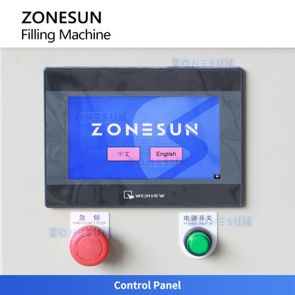 ZONESUN ZS-VGPJ1 Semi-Automatic High Viscosity Filling Machine for Paste, Grease, Gel, and Food