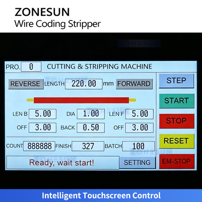 ZONESUN ZS-EW30 Automatic Wire Cutting Stripping and Coding Machine for Cable Processing