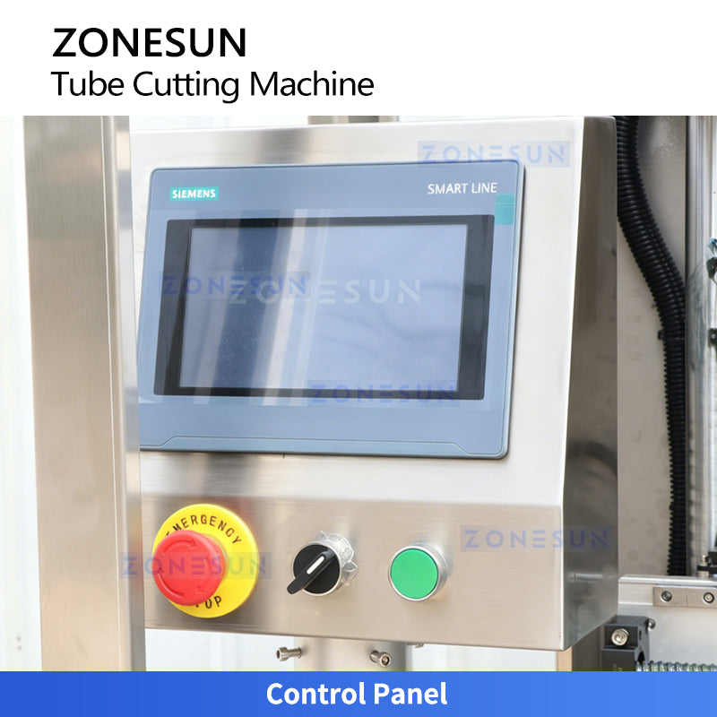 Smart Trimming: ZONESUN ZS-JG25 Automatic V-Cut Tube Cutting Machine for Spray & Lotion Pumps
