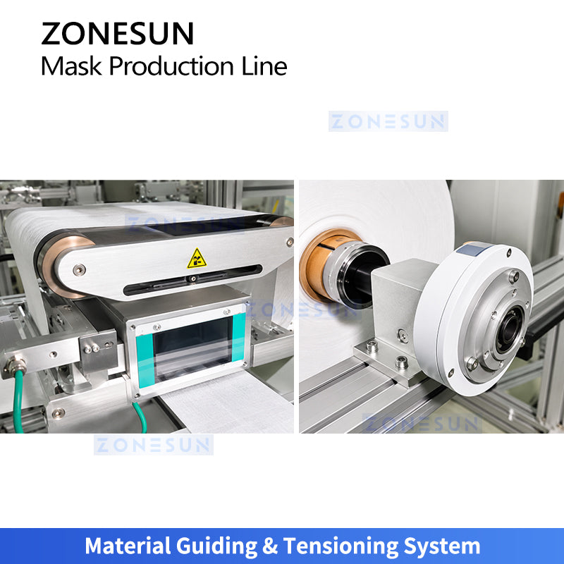 ZONESUN ZS-MMN94 Automatic KF94 Face Mask Making Production Machine with Ultrasonic Welding