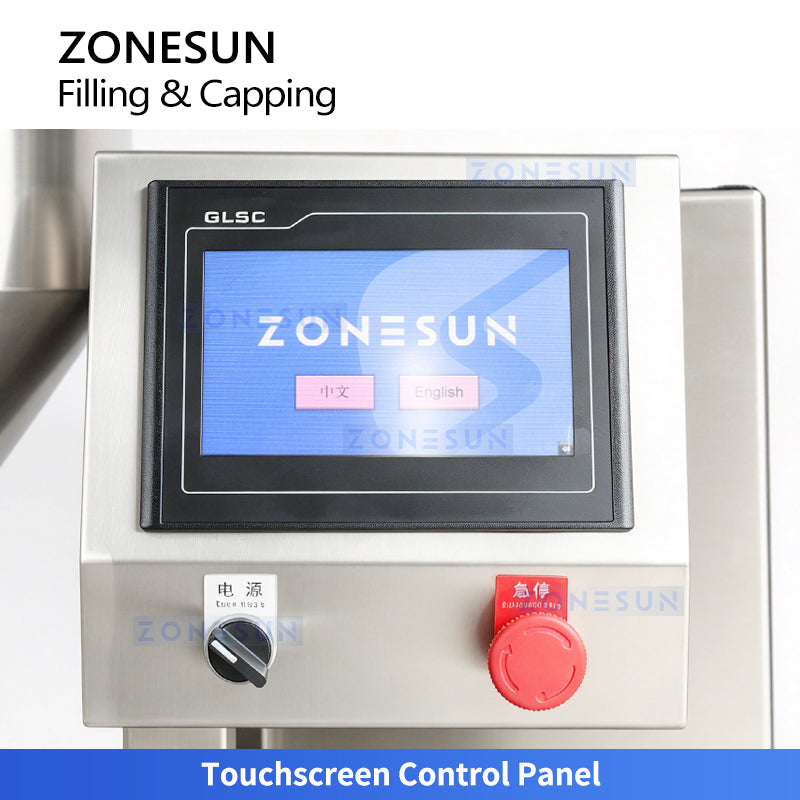ZONESUN ZS-AFC48B Automatic Round Bottle Gear Pump Filling and Capping Machine