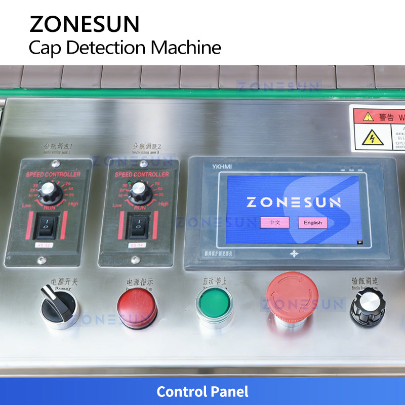 ZONESUN ZS-MD2 Bottle Cap Inspection and Defective Rejection Machine for Quality Control
