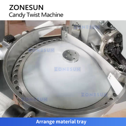 Zonesun ZS-TCM2 Double Twist Candy Wrapping Machine Sorting Bowl