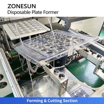 ZONESUN ZS-LK61 Automatic Disposable Plastic Plate Thermoforming Machine for Trays & Food Containers