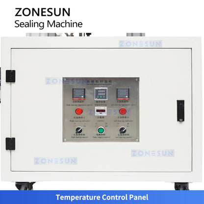 ZONESUN ZS-GFX12 Automatic Hot Melt Glue Box Sealing Machine with 4L Tank | Dual-Sided Gluing | Corrugated Carton Folder Gluer