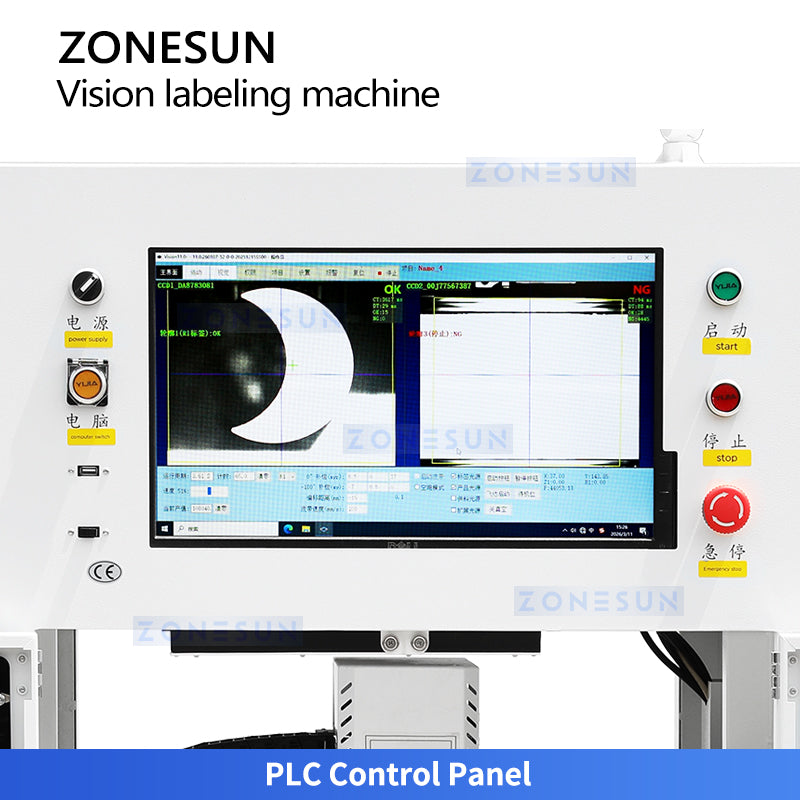 Extreme Precision: ZONESUN ZS-STB3 Camera-Guided Vision Cap Labeling Machine for Perfume Bottles