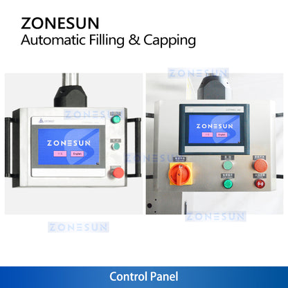 ZONESUN ZS-AFC24VT Efficient 4-Head Tracking Filler and Servo Capping Machine for Viscous Products