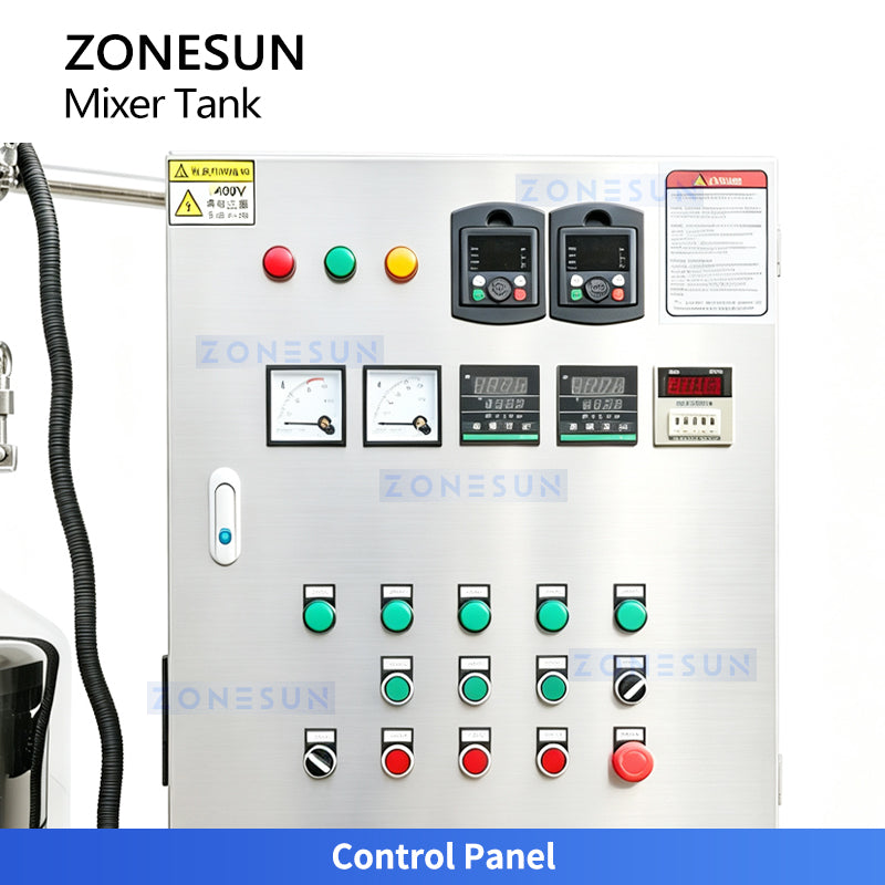 ZONESUN ZS-VMB200L Vacuum Homogenizing Emulsifier Mixer for Cream Lotion Sauce Production