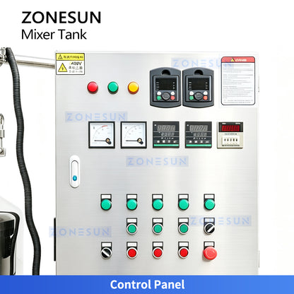 ZONESUN ZS-VMB200L Vacuum Homogenizing Emulsifier Mixer for Cream Lotion Sauce Production
