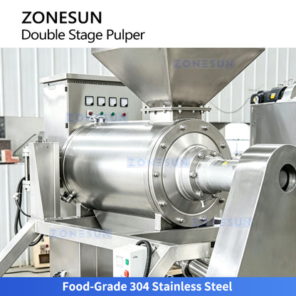 ZONESUN ZS-ZJ02 Double-Stage Fruit Vegetable Pulping Machine