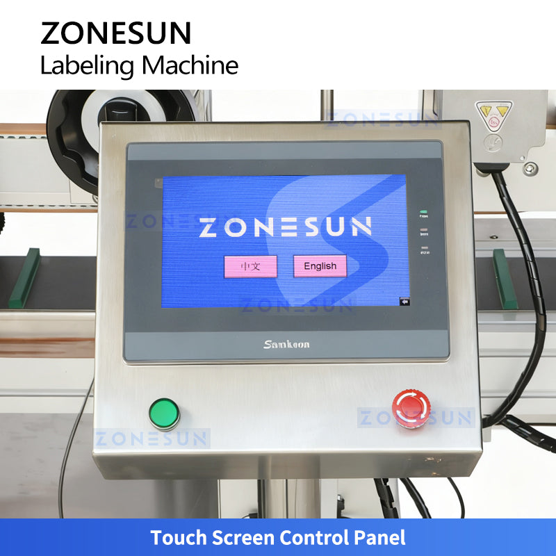 ZONESUN ZS-TB833F Automatic Four-Corner Tamper-Evident Labeling Machine for Cosmetic Boxes