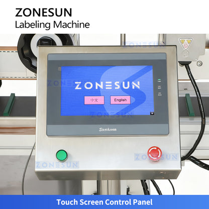 ZONESUN ZS-TB833F Automatic Four-Corner Tamper-Evident Labeling Machine for Cosmetic Boxes