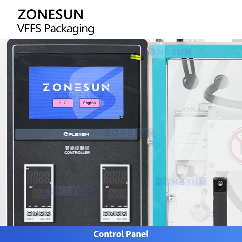 ZONESUN ZS-FS240KQ Automatic Granule Packing Machine for Sugar Salt Seeds Spices Small Candy High Speed VFFS Pouch Filler