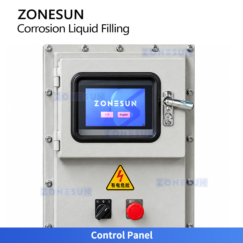 ZONESUN ZS-YTCR15A Automatic Rotary Explosion-Proof Corrosion-Resistant Liquid Filling Machine