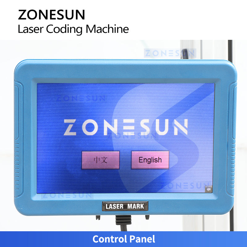 ZONESUN ZS-LM03 Infrared Laser Coding and Marking Machine for Text, Logos, Production Dates