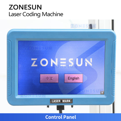 ZONESUN ZS-LM03 Infrared Laser Coding and Marking Machine for Text, Logos, Production Dates