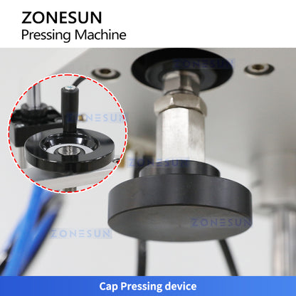ZONESUN ZS-XG70ZC Pneumatic Semi-automatic Wine Bottle  Cap Cork Pressing Machine