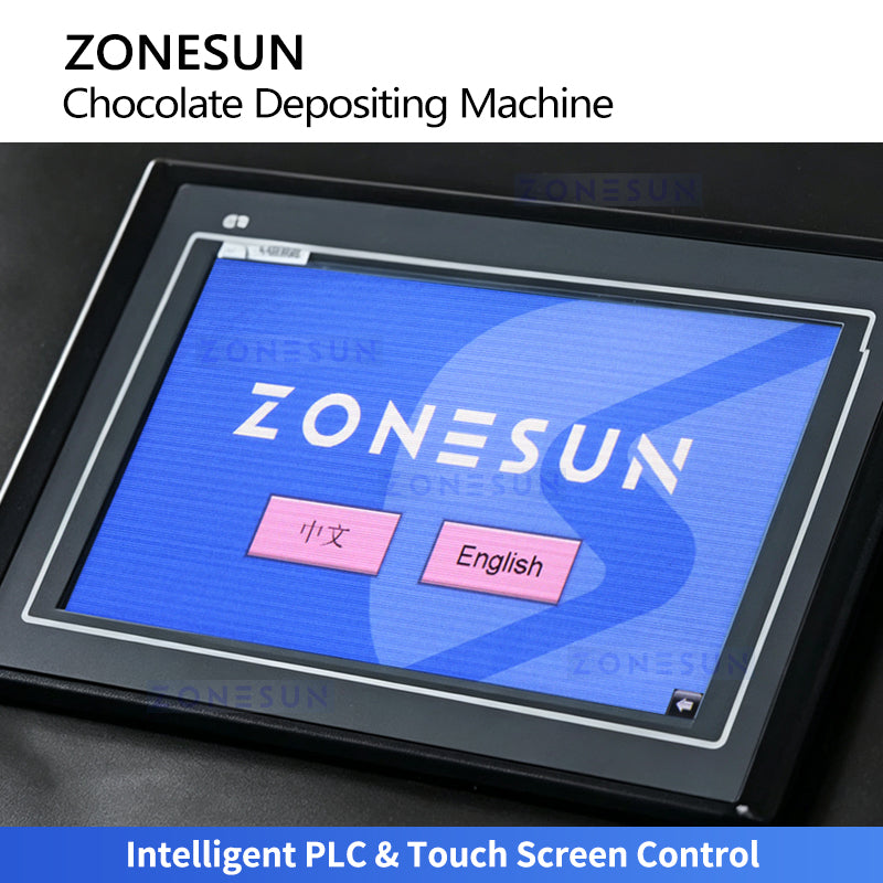 High Precision: ZONESUN ZS-DJ400 Automatic Servo Chocolate Chip & Drop Depositing Machine