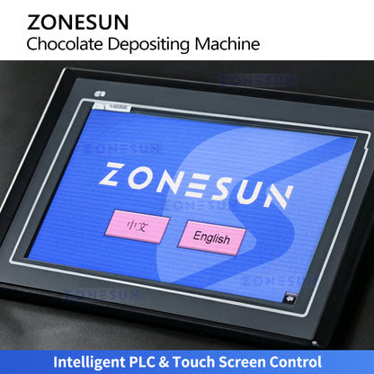 High Precision: ZONESUN ZS-DJ400 Automatic Servo Chocolate Chip & Drop Depositing Machine