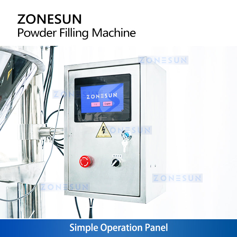 ZONESUN ZS-FM1A Powder Filling Machine with Mixing and Conveyor for Food, Coffee, and Milk Powder