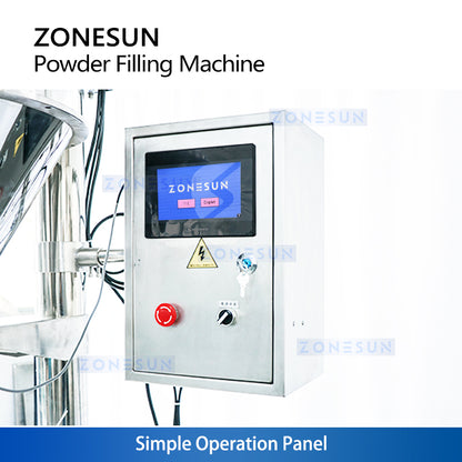 ZONESUN ZS-FM1A Powder Filling Machine with Mixing and Conveyor for Food, Coffee, and Milk Powder