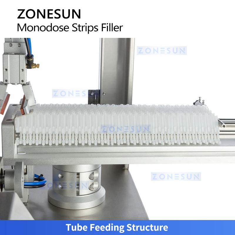 High Precision: ZONESUN ZS-FS60U Automatic Monodose Strip Filling & Ultrasonic Sealing for Serums