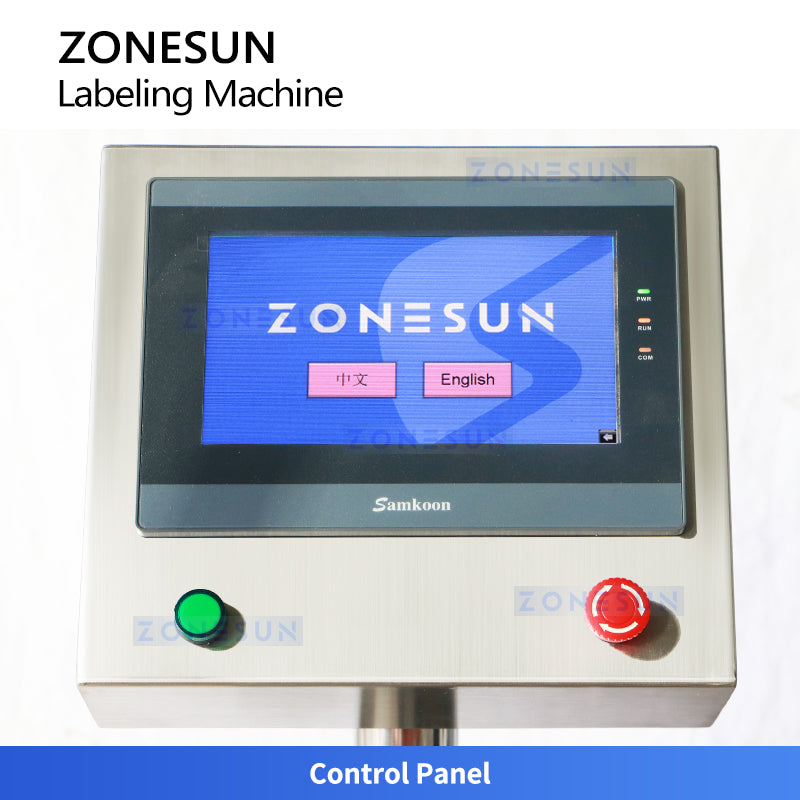 ZONESUN ZS-TB831F Automatic Food Box Labeling Machine for Takeaway and Plastic Container Sealing
