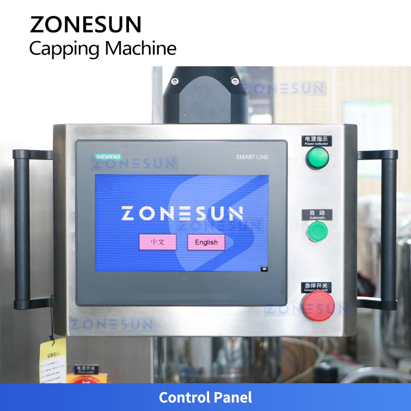 ZONESUN ZS-VTXG1 Automatic Tracking Capping Machine for Bottles with Various Cap Sizes