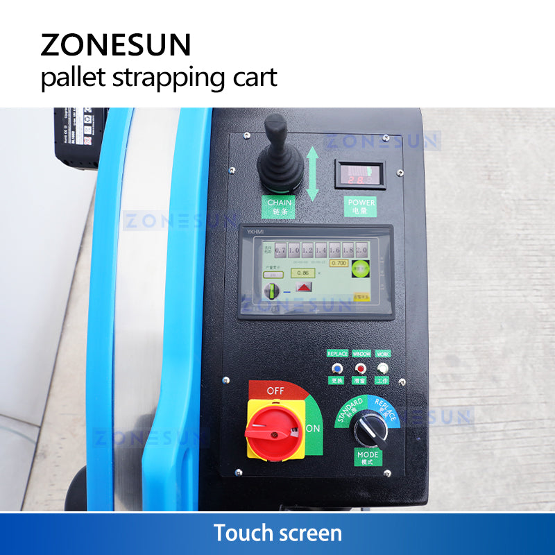 ZONESUN ZS-PSC1 Electric Pallet Strapping Machine for PP & PET Straps