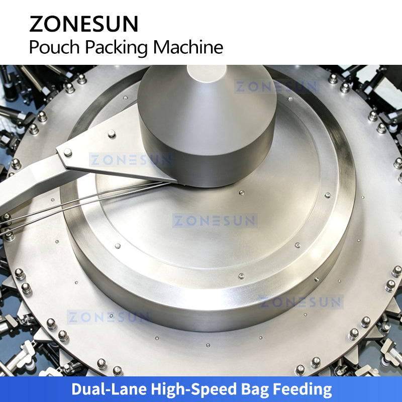 ZONESUN ZS-SPFC8 High-Speed Dual-Channel Premade Pouch Packing Machine
