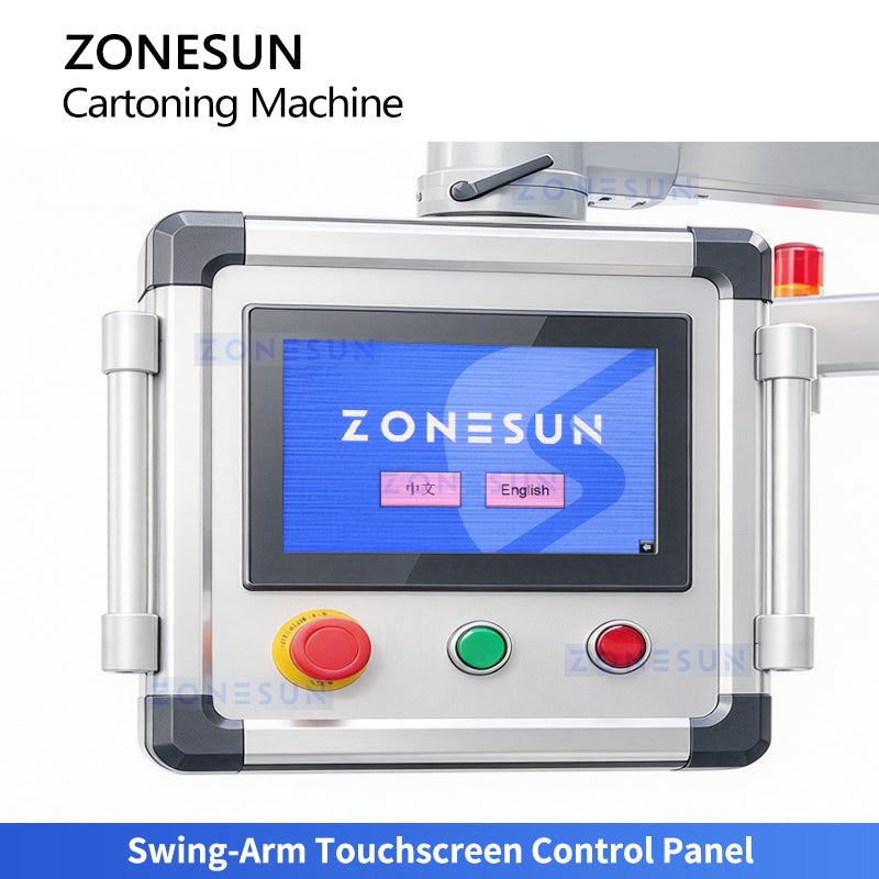 ZONESUN ZS-MSZH30L Automatic Top Load Cartoning Machine for Food Granules and Cosmetic Bottles
