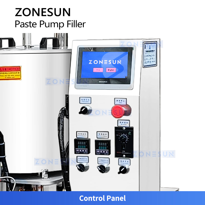 ZONESUN ZS-VTGTL1 Automatic Gear Pump Paste Filling Machine for Honey, Creams and Sauces