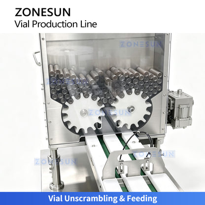 ZONESUN ZS-AFC18 Automatic Dual-Station Vial Filling and Crimp Capping Production Line