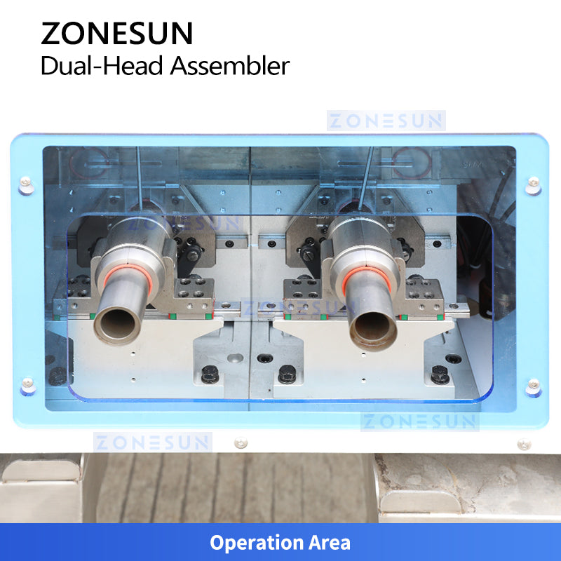 ZONESUN ZS-J0A01 Semi-Automatic Dual-Head Sealing Ring Assembly Machine