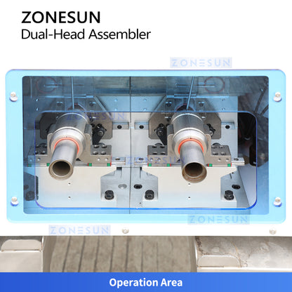 ZONESUN ZS-J0A01 Semi-Automatic Dual-Head Sealing Ring Assembly Machine