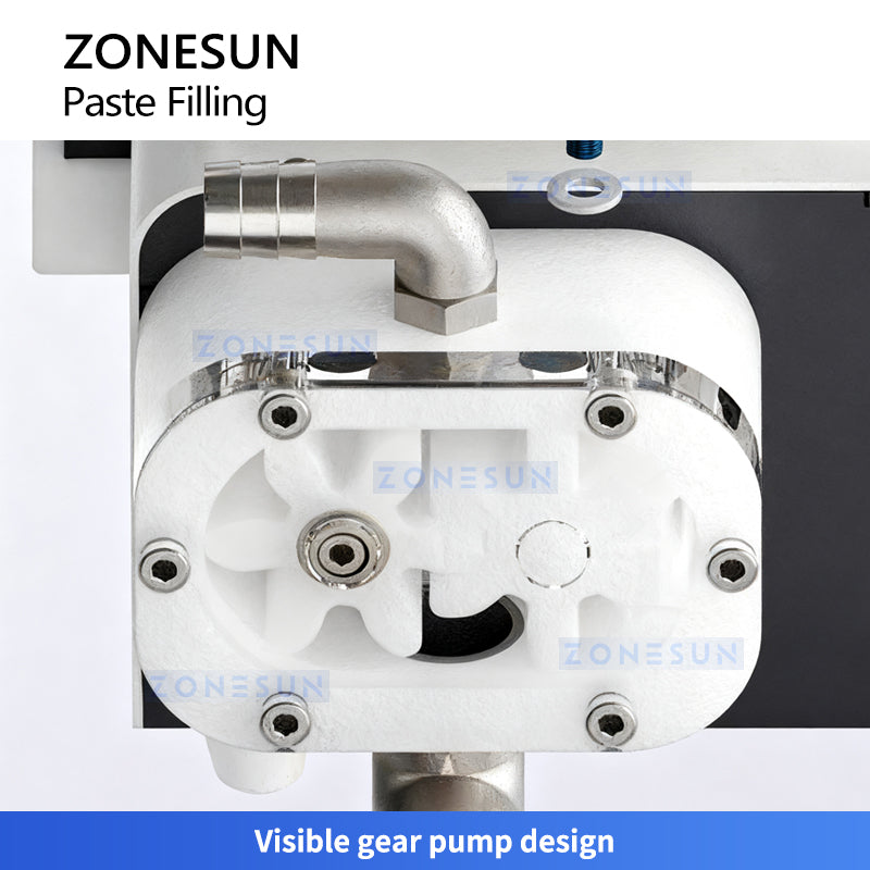 ZONESUN ZS-DTFP1 Semi Automatic Paste Filling Machine for Creams Honey and High Viscosity Liquids