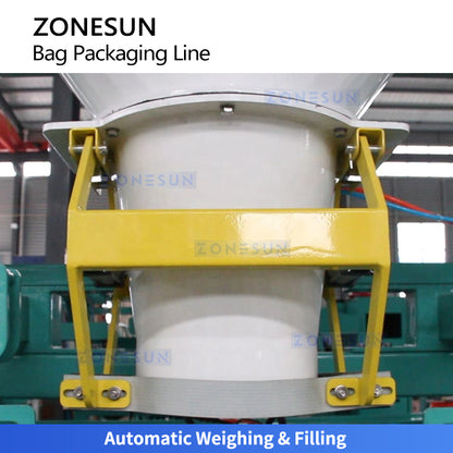 High Capacity: ZONESUN ZS-AG50 Granule Bagging Line for Fertilizer, Feed & Grain