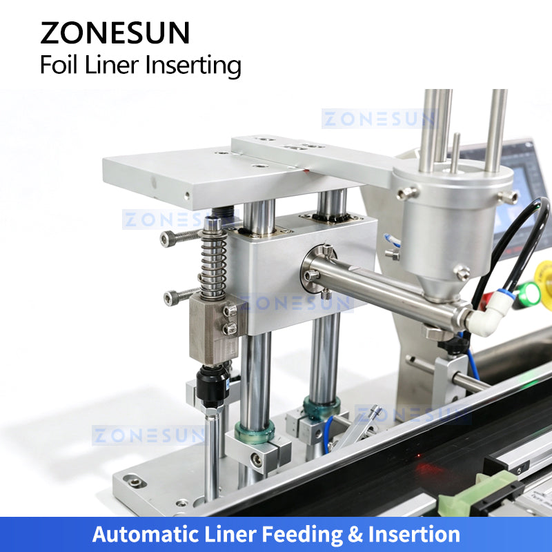 ZONESUN ZS-RG001 Automatic Aluminum Foil Liner Inserting Machine for Bottle Caps