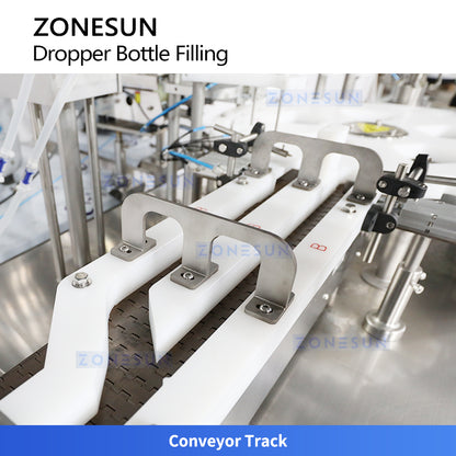 ZONESUN ZS-AFC27YT: Dual-Station Automatic Liquid Filling, Dropper Placing, Capping Machine