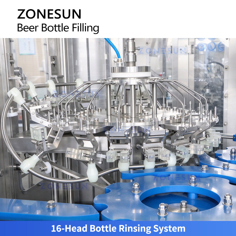 ZONESUN ZS-AFC883B Automatic Beer Carbonated Beverage Isobaric Filling and Crown Capping Machine