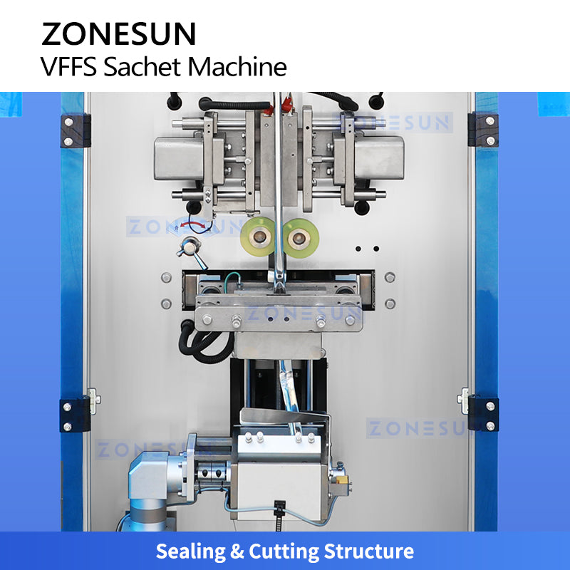 ZONESUN ZS-FP220E Fully Electric Paste VFFS Packing Machine for Creams, Lotions, Jams and Sauces