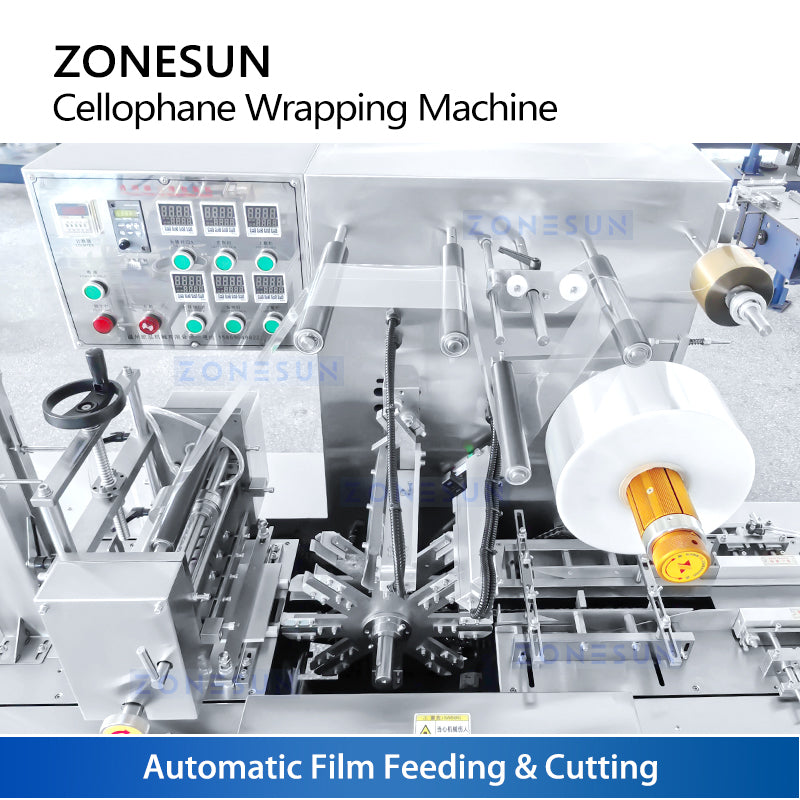 ZONESUN ZS-BT220 Automatic Horizontal BOPP Cellophane Film Box Wrapping Machine
