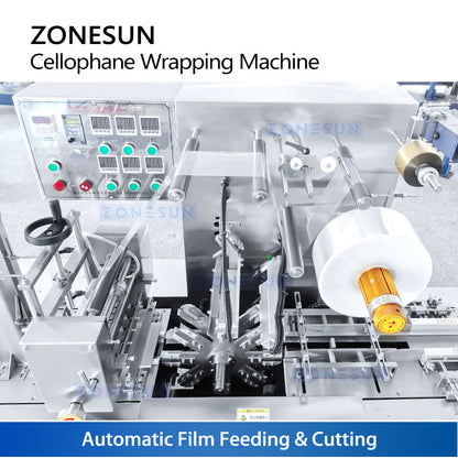 ZONESUN ZS-BT220 Automatic Horizontal BOPP Cellophane Film Box Wrapping Machine
