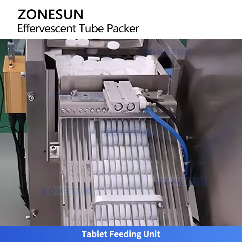 ZONESUN ZS-PFTM2 Automatic Effervescent Tablet Tube Filling and Capping Machine for Pharma Lines