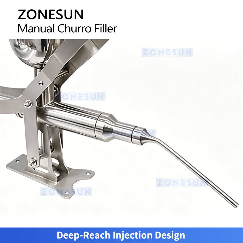Easy Baking: ZONESUN ZS-CZI4 Manual Quantitative Pastry Injector for Donut, Churro & Puff Fillings
