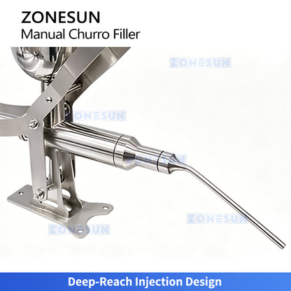 Easy Baking: ZONESUN ZS-CZI4 Manual Quantitative Pastry Injector for Donut, Churro & Puff Fillings