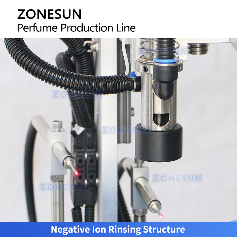 Pro Fragrance Tech: ZONESUN ZS-AFC42P Automatic Perfume Vacuum Filling & Pump Capping Monoblock Line