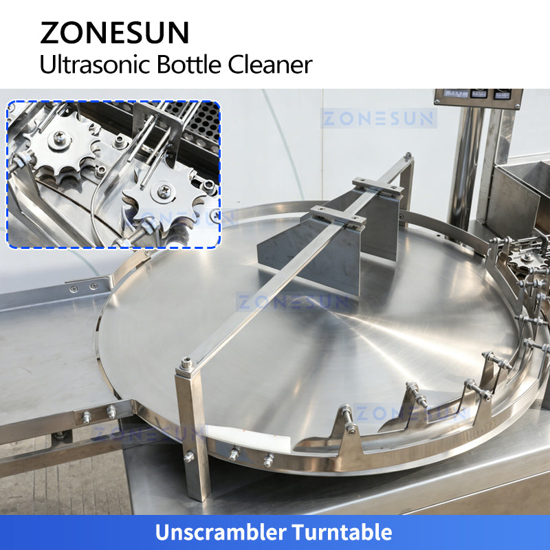 Deep Clean: ZONESUN ZS-UWB8 Automatic Ultrasonic Glass Vial Bottle Washing & Flushing Machine