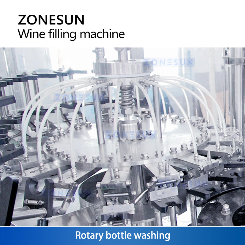 Zonesun ZS-WFC18 Beer Bottling Machine Monoblock Bottle Rinsing Station
